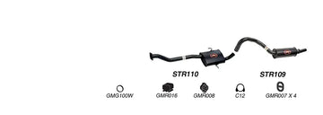 Redback Exhaust 2 1/2" Cat Back System for Holden Commodore (04/1995 - 12/2000) - Brixton 4x4 - Buy Online Now!